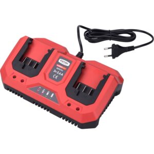 akkutöltő dupla, Garden20V, 20V, 2×2,4A a 8895780 akkuhoz