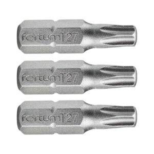 behajtóhegy TORX, 3 db, S2 acél; T 25×25mm, bliszteren