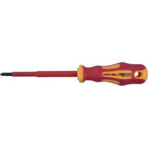 csavarhúzó szigetelt 1000V, PH0×75 mm, CrV., VDE, GS