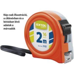 mérőszalag 1 stoppos; 2m×16mm