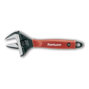állítható villáskulcs BW sorozat, 22,5 fok,61CrV5, gumírozott markolat; 212mm, / 8", foszfátozott, 0-38mm állítási tarto