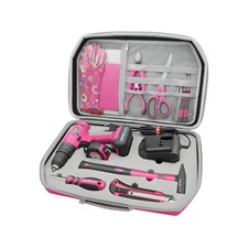 akkus ütvefúró, 12V, Li-ion, Extol Lady, 1db 2000 mAh akku+szerszámkészlet