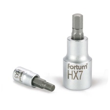 bitdugófej, imbusz, 1/2″, 61CrV5/S2, mattkróm; 6mm (HX6), 55mm FORTUM