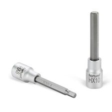 bitdugófej, imbusz, 1/2″, hosszú, 61CrV5/S2, mattkróm; 10mm (HX10), 100mm