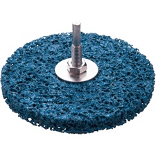 csiszolókorong fúrógéphez („csapos négertárcsa”) 115mm, 15 mm vastagság, 6 mm befogás, nylon és szilícium karbid