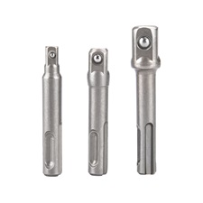 dugókulcs adapter készlet 3db-os; 1/4″ – 3/8″ – 1/2″, befogás: SDS Plus, Cr.V.
