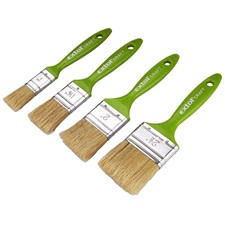 ecset készlet, 4db, műanyag nyél, 1″-1,5″-2″-2,5″