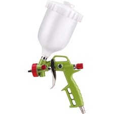 festékszóró pisztoly légkompresszorhoz, 700ml műanyag tartály, 1,5mm szórónyílás, 190L/perc, 4 Bar, 1/4″ gyorscsatlakozó