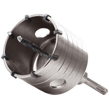 körkivágó téglához, SDS Plus befogás; 65 mm, M16×100mm hosszúságú szár