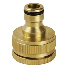 kuplung csatlakozó, réz, belsőmenetes; 3/4″ és 1/2″