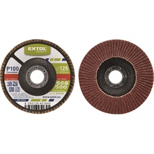 lamellás csiszoló acél, Alu, műa. és fa munkadarabok csiszolására, 125×22mm; P60, kúpos, KIFUTÓ, HELYETTE 8803473