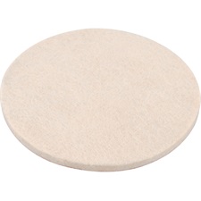 polírkorong, gyapjú/filc keverék, fehér; 150 mm, 7 mm vastag, tépőzáras