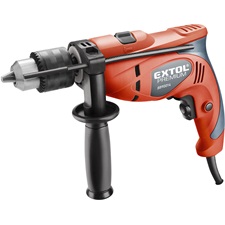 ütvefúrógép 550W, 0-3000 ford/perc, kulcsos tokmány, 1,5-13mm, papírdobozban