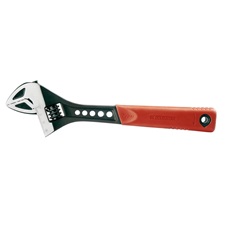állítható villáskulcs, FP sorozat, 61CrV5, gumírozott markolat; 300mm/12″, foszfátozott